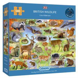 Gibsons British Wildlife 500 pcs Puzzle